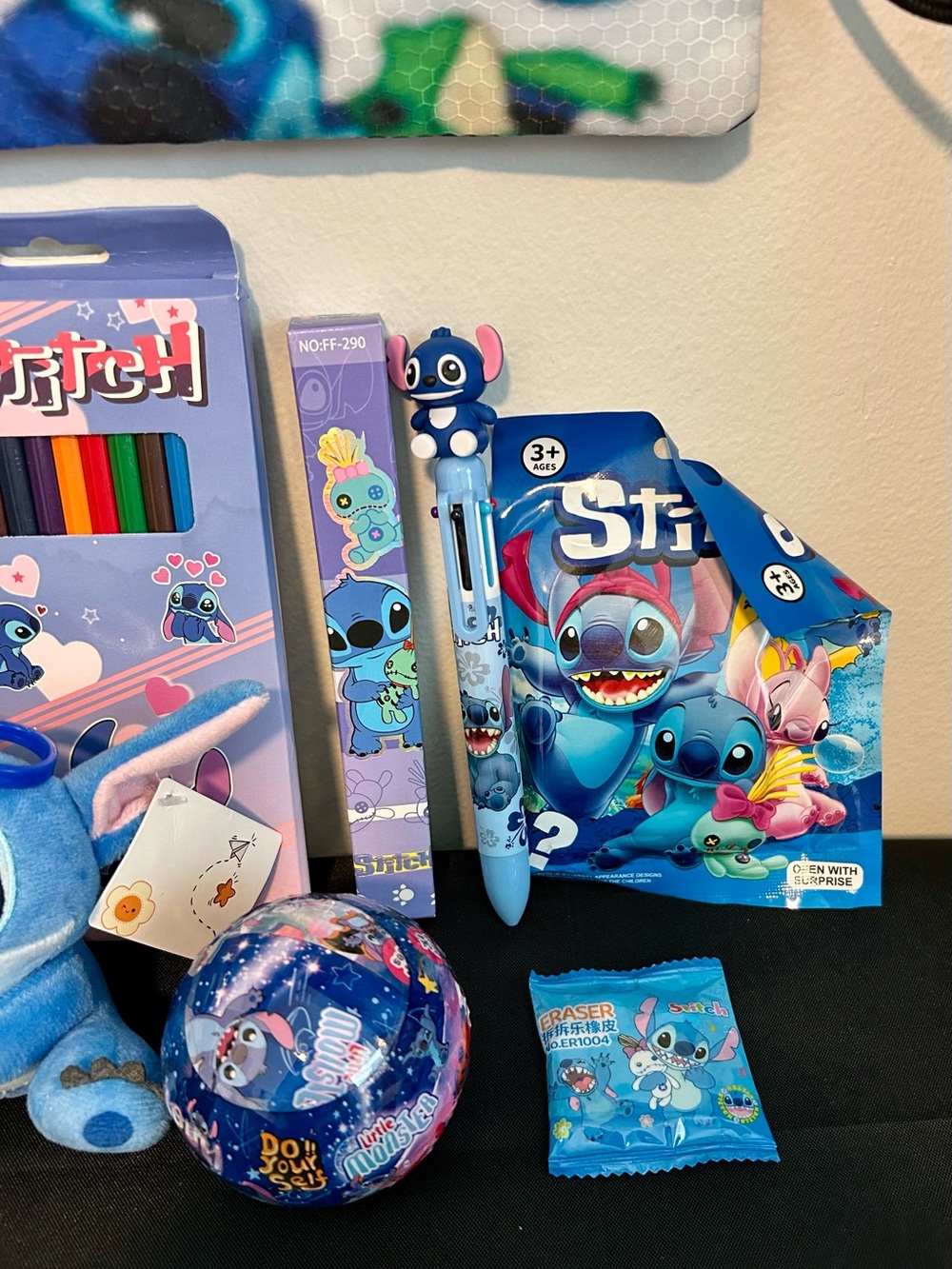 Stitch Kids Drawstring Backpack and Toy Set - Picture 3 of 5